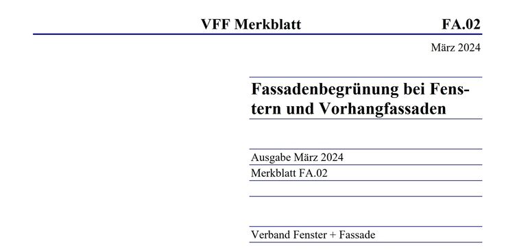 VFF gibt drei neue Merkblätter frei